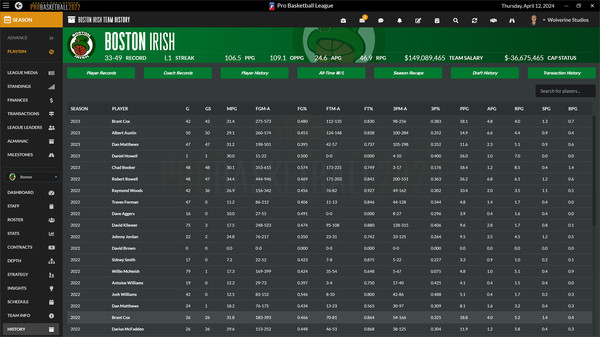 Draft Day Sports: Pro Basketball 2022 screenshot 12