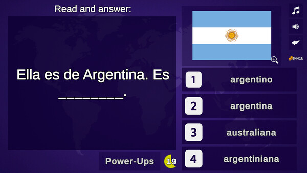 Milliopoly - Language Quiz and Learning screenshot 1