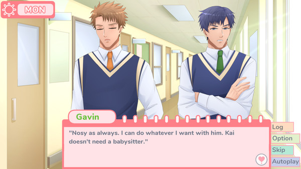 My Nemesis and Hero - Slice of Life Boys Love (BL) Visual Novel screenshot 2