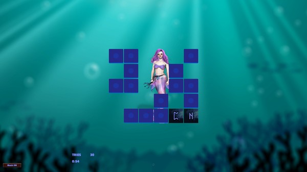 Memory Puzzle - Mystery Mermaids screenshot 1