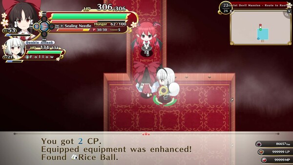 Touhou Genso Wanderer -FORESIGHT- screenshot 1