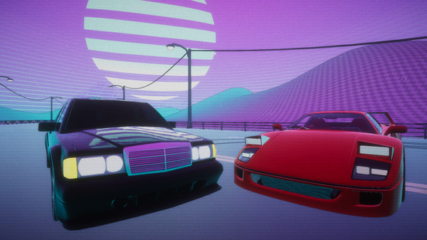 RetroDrift: Retrowave Online Road screenshot 1