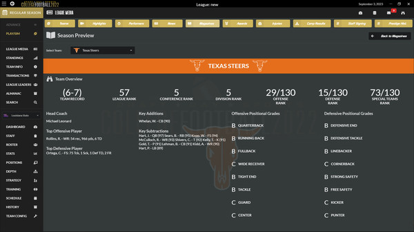 Draft Day Sports: College Football 2022 screenshot 10