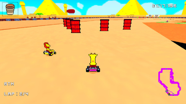 Retro Kart Rush screenshot 2