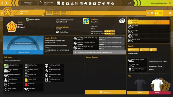 Rugby Union Team Manager 4 screenshot 7