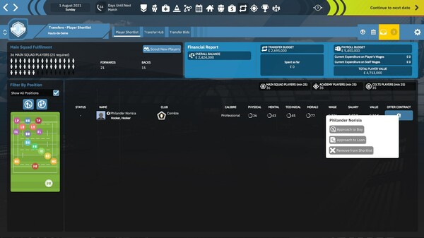 Rugby Union Team Manager 4 screenshot 9