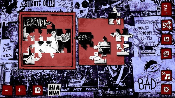 Nachkriegsratten Punk-Rock Puzzle screenshot 2