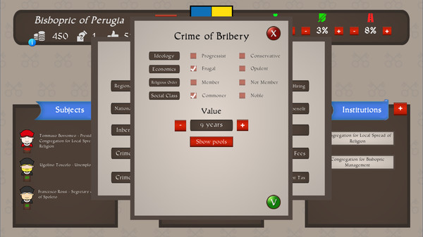 Just Power: The Papal States screenshot 8
