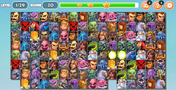 Monsters and Warriors - Onet Match Connect screenshot 1
