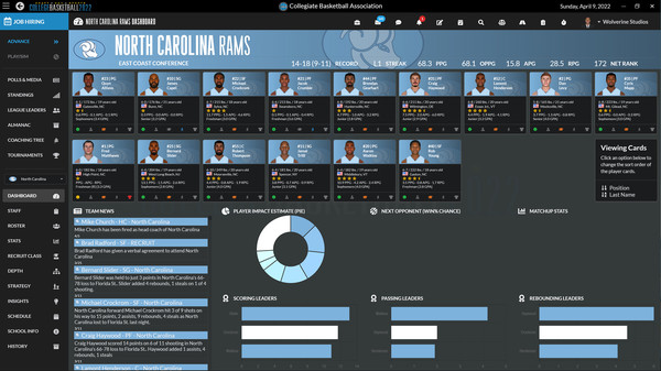 Draft Day Sports: College Basketball 2022 screenshot 11