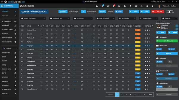 Draft Day Sports: College Basketball 2022 screenshot 1