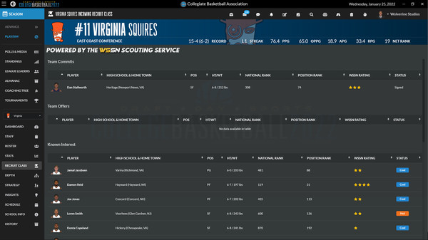 Draft Day Sports: College Basketball 2022 screenshot 10