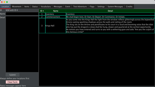 Interactive Fiction and Adventure Creator (IFAC) screenshot 2