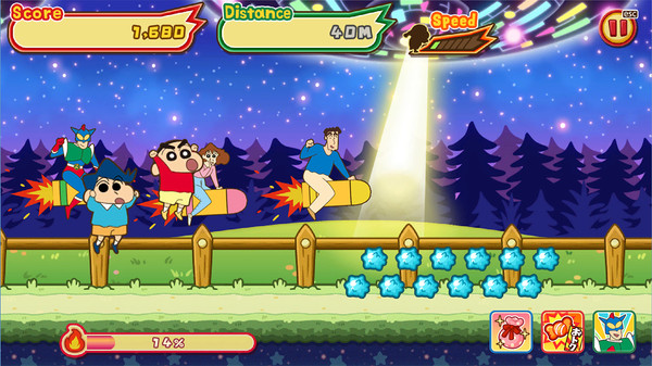 CRAYON SHINCHAN The Storm Called! FLAMING KASUKABE RUNNER!! screenshot 4