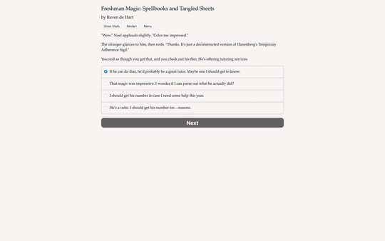 Freshman Magic: Spellbooks and Tangled Sheets screenshot 3