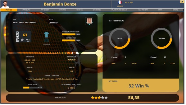 Absolute Tennis Manager screenshot 2