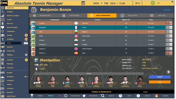 Absolute Tennis Manager screenshot 7
