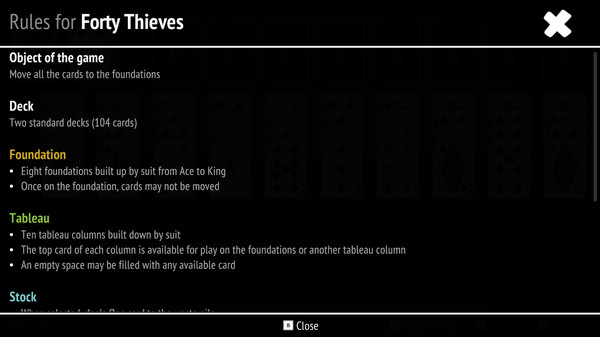 Forty Thieves Solitaire Collection screenshot 3