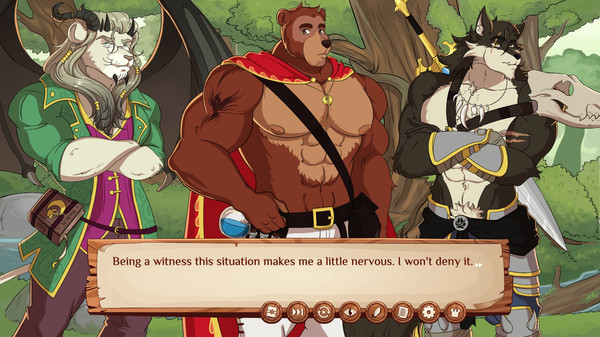Burrow of the Fallen Bear: A Gay Furry Visual Novel screenshot 1