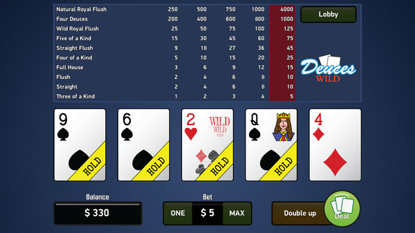Deuces Wild - Video Poker screenshot 3
