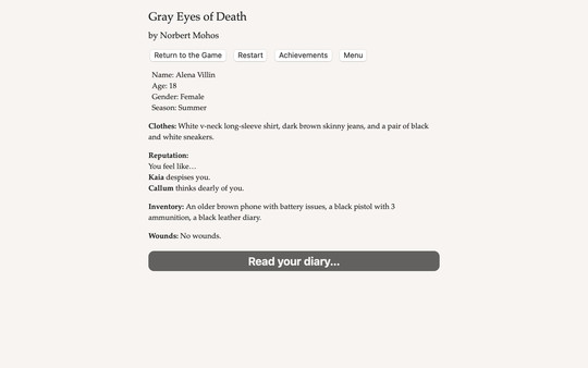 Gray Eyes of Death screenshot 5
