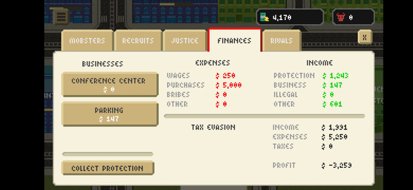 Pixel Gangsters: Mafia Manager screenshot 5