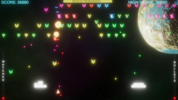 Neon Invaders screenshot 2