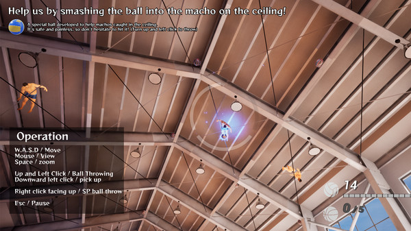 A game that saves the muscles caught in the ceiling of the gymnasium screenshot 2