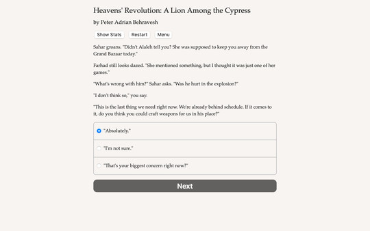 Heavens' Revolution: A Lion Among the Cypress screenshot 3