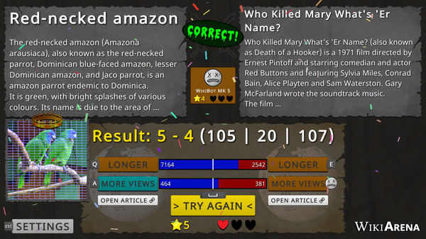 WikiArena screenshot 2