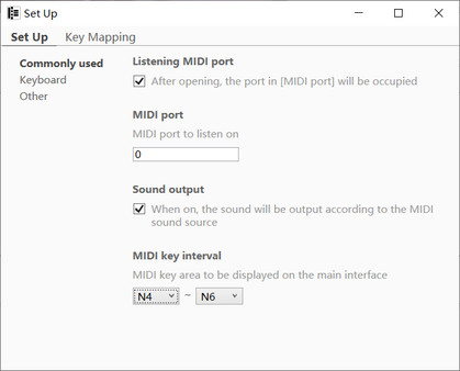 MIDIToKey screenshot 2