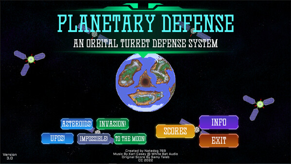 Planetary Defense: An Orbital Turret Defense System screenshot 1