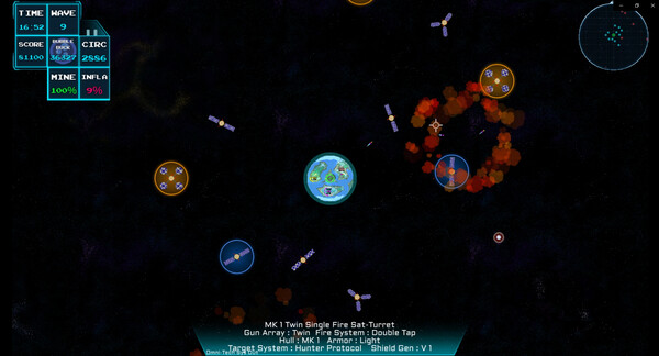 Planetary Defense: An Orbital Turret Defense System screenshot 2