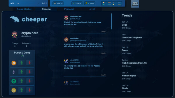 Coin Trader Simulator screenshot 1