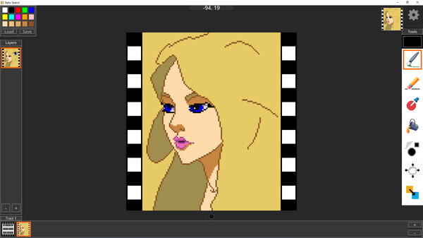Retro Sketch - Pixel Art & Animation screenshot 1
