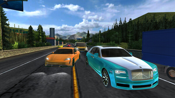 Car Racing Highway Driving Simulator, real parking driver sim speed traffic deluxe 2023 screenshot 1