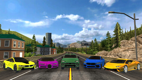 Car Racing Highway Driving Simulator, real parking driver sim speed traffic deluxe 2023 screenshot 5