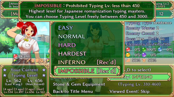 Students of Light Bonds - Typing RPG with Character Creation - screenshot 9