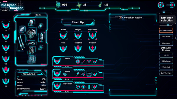 Idle Cyber Dungeon screenshot 1