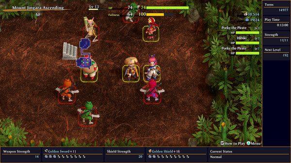 Shiren the Wanderer: The Mystery Dungeon of Serpentcoil Island screenshot 1