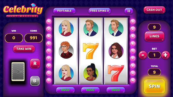 Celebrity Slot Machine screenshot 1