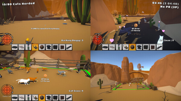 Cat Herders: Couch Coop Cat Corralling! screenshot 1