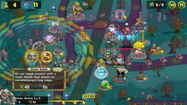 Luna & Monsters Tower Defense -The deprived magical kingdom- screenshot 2