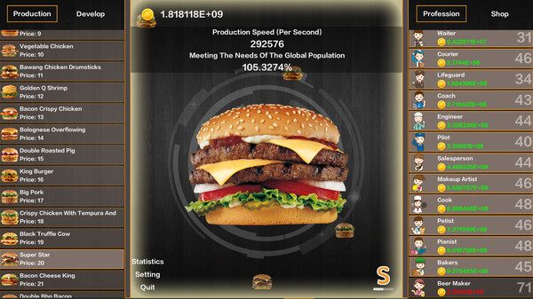 Idle Hamburgers Save the World screenshot 2