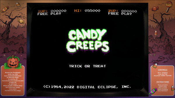 Digital Eclipse Arcade: Candy Creeps screenshot 1