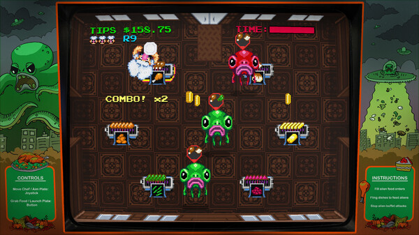 Digital Eclipse Arcade: Invasion of the Buffet Snatchers screenshot 3