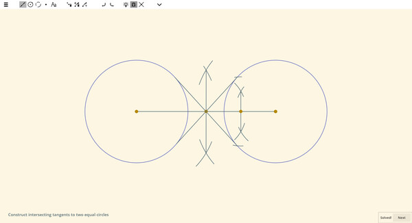 Ecocoru : Euclidean Constructions -- Compass & Ruler screenshot 5
