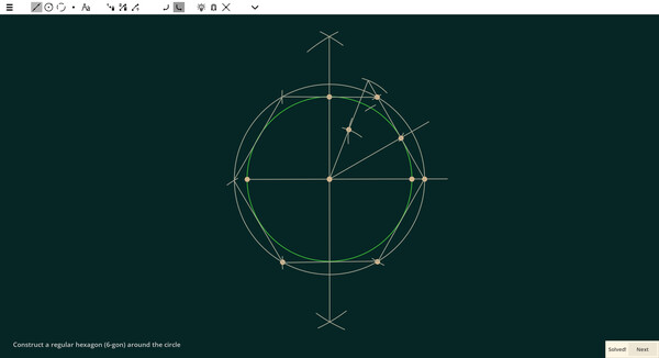 Ecocoru : Euclidean Constructions -- Compass & Ruler screenshot 6