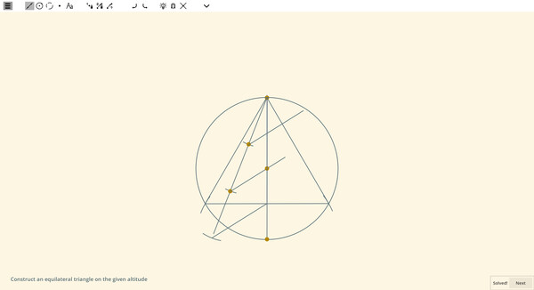 Ecocoru : Euclidean Constructions -- Compass & Ruler screenshot 4