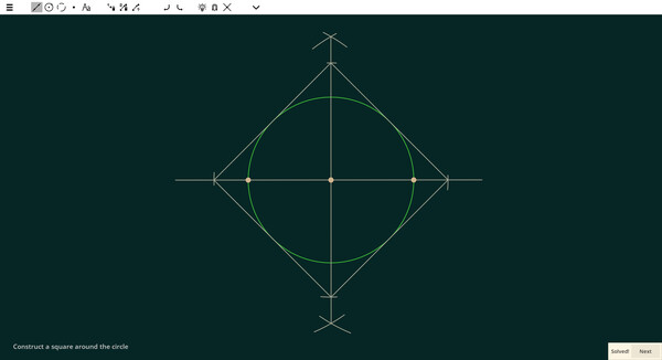Ecocoru : Euclidean Constructions -- Compass & Ruler screenshot 3